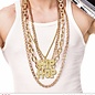 Pk 12 "GOLD HIP HOP NECKLACE"