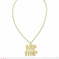 Pk 12 "GOLD HIP HOP NECKLACE"