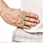 Pk 12 "GOLD HIP HOP RING"