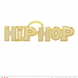 Pk 12 "GOLD HIP HOP RING"