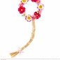 Pk  6 "FLOWER HEADBAND WITH PLAIT"