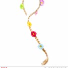 Pk  6 "FLOWER PLAIT HEADBAND"
