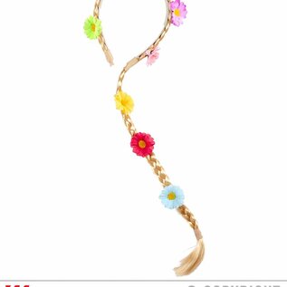 Pk  6 "FLOWER PLAIT HEADBAND"
