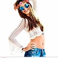 Pk 12 "PINK FLOWER HEADBAND"