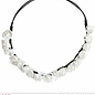 Pk 12 "WHITE FLOWER HEADBAND"