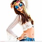 Pk 12 "MULTICOLOR FLOWER HEADBAND"