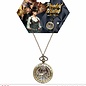 Pk  6 "ROSE POCKET WATCH WITH CHAIN"