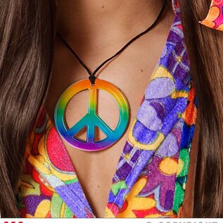 Pk 12 "RAINBOW HIPPIE NECKLACE"