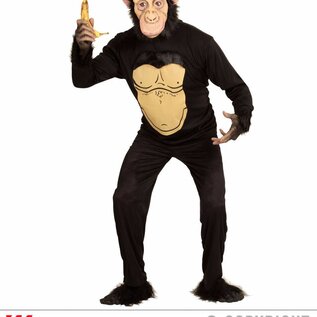 Pk  4 "CHIMPANZEE" (jersey with plush    hair, mask with plush hair)