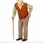 Pk  4 "OLD MAN" (shirt with vest, mask with wig & eyebrows)