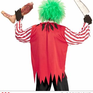 Pk  4 "HORROR CLOWN" (coat, mask with wig)