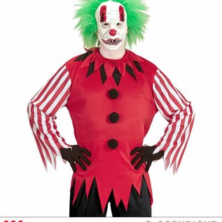 Pk  4 "HORROR CLOWN" (coat, mask with wig)