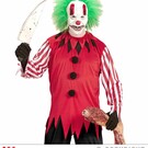 Pk  4 "HORROR CLOWN" (coat, mask with wig)