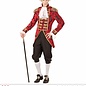 "RED JACQUARD PARADE TAILCOAT"