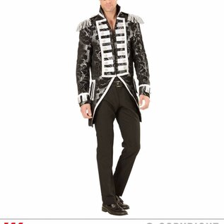 "SILVER JACQUARD PARADE TAILCOAT"