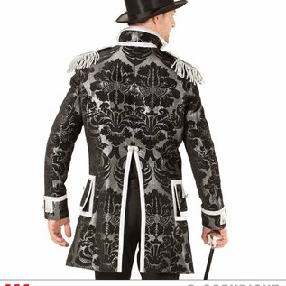 "SILVER JACQUARD PARADE TAILCOAT"