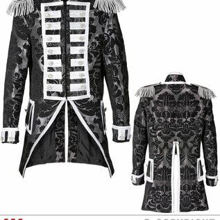 "SILVER JACQUARD PARADE TAILCOAT"