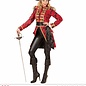 "RED JACQUARD PARADE TAILCOAT"