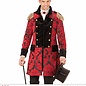 "RED JACQUARD PARADE COAT"