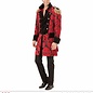 "RED JACQUARD PARADE COAT"