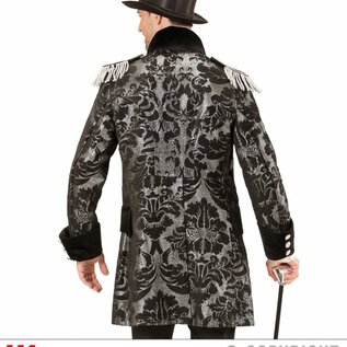"SILVER JACQUARD PARADE COAT"