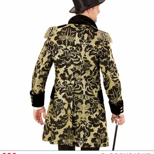 "GOLD JACQUARD PARADE COAT"
