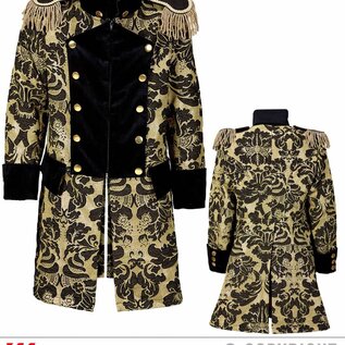 "GOLD JACQUARD PARADE COAT"
