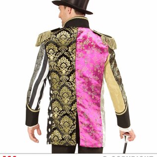 "JACQUARD PATCHWORK PARADE COAT"