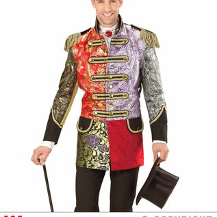 "JACQUARD PATCHWORK PARADE COAT"