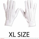 Pk  6 "PAIR OF WHITE GLOVES - XL SIZE"