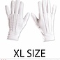 Pk  6 "PAIR OF WHITE GLOVES - XL SIZE"