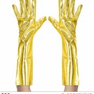 Pk  6 Pair of "GOLD METALLIC GLOVES" 40 cm