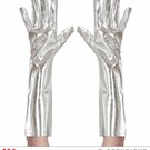 Pk  6 Pair of "SILVER METALLIC GLOVES" 40 cm