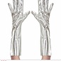 Pk  6 Pair of "SILVER METALLIC GLOVES" 40 cm