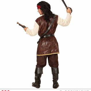 "PIRATE" (coat with shirt, pants, belt, sword sash with buckle, headband, boot covers)