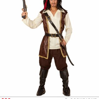 "PIRATE" (coat with shirt, pants, belt, sword sash with buckle, headband, boot covers)