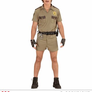 "CALIFORNIA HIGHWAY PATROL OFFICER" (shirt, shorts, belt, badge)