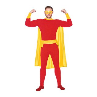 Super helden kostuum geel
