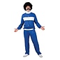 Retro trainingspak 80's wit/blauw