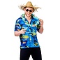 Hawaii Shirt met palmbomen blauw