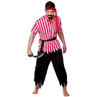 Piraten pak rood/wit
