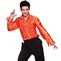 Rouche blouse oranje