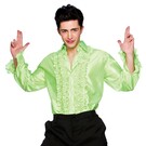Rouche blouse groen