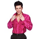 Rouche blouse roze