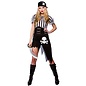Gestreepte piratendame