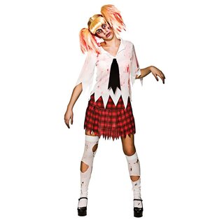 Zombie schoolmeisje pak dames