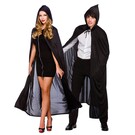 Zwarte cape 132cm