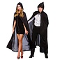 Zwarte cape 132cm