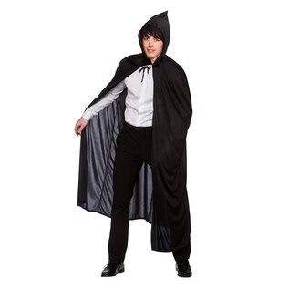 Zwarte cape 132cm
