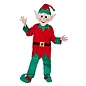 Kerstelf pak mascotte